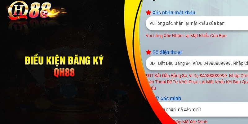 Những điều quan trọng khi đăng ký QH88